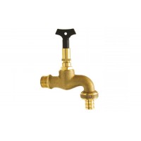 Sistemas Canalização |Acessórios Latão | Torneira com Junção Chave Segredo ½" x ¾" Cromado Ref: MB07140104